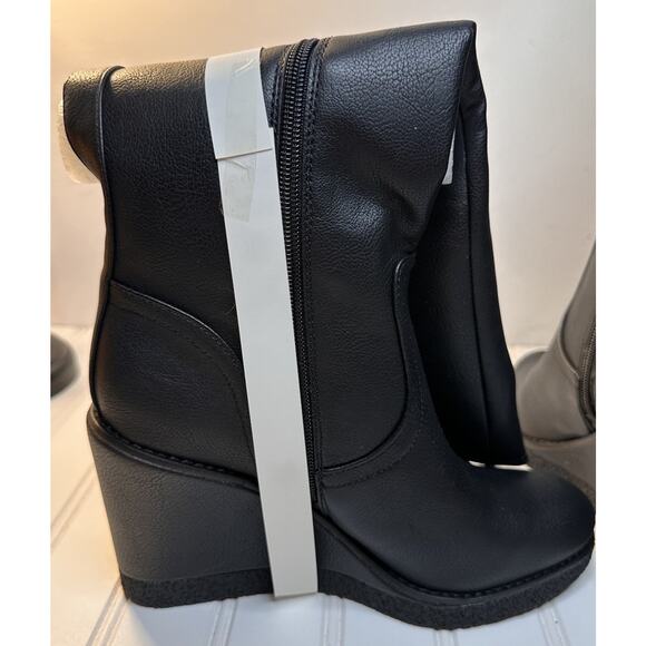 Zodiac Iggy Wedge Tall Boots Black Women's Size 7 NEW IN BOX - Picture 7 of 16